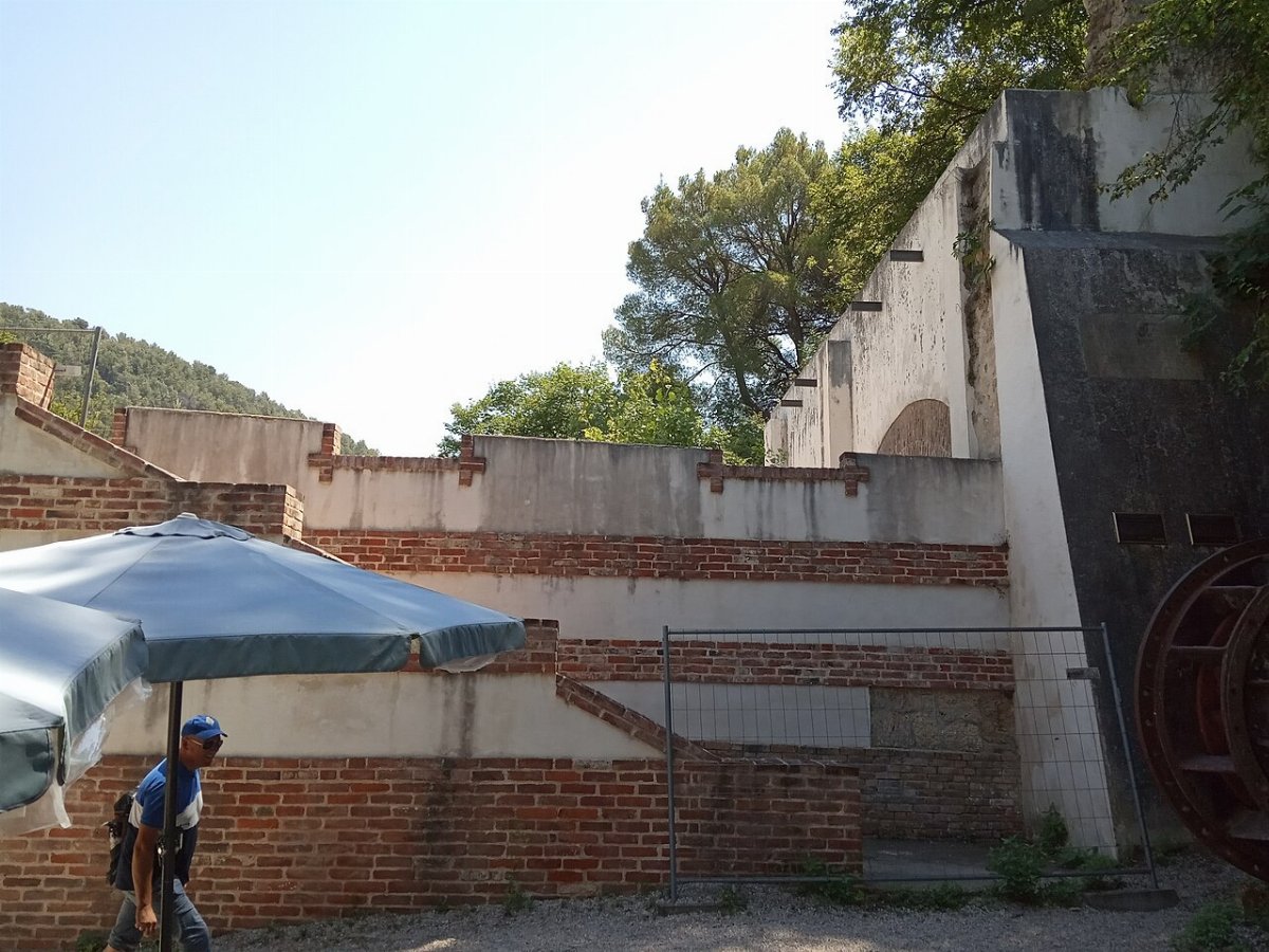 Resten van de waterkrachtcentrale krka jaruga skradin