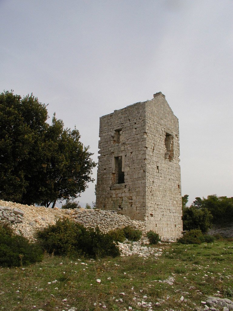 Ruines van de toren vusio selca